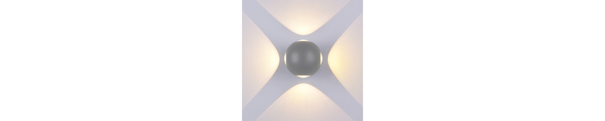 APPLIQUE LED CREE AC220-240V 4W IP54 440LM GREY BODY 3000K