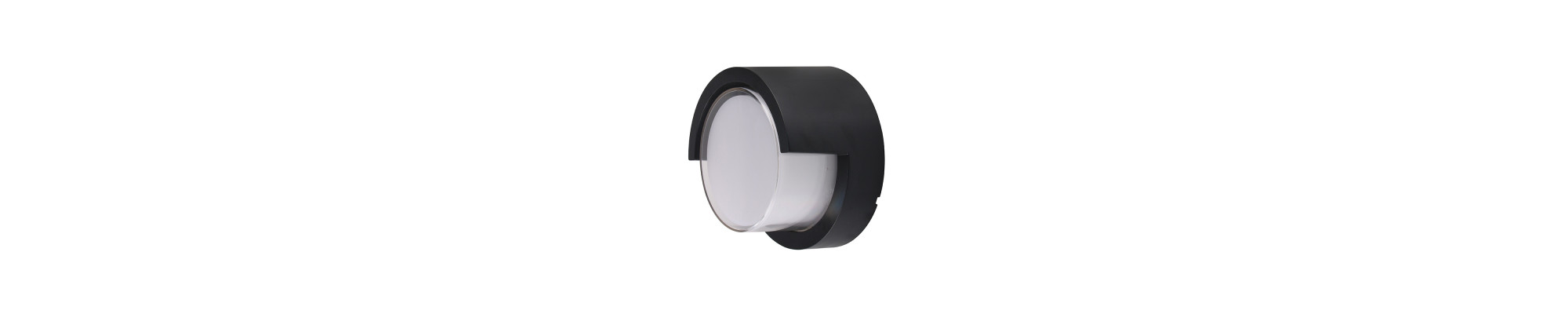 LED applique murale rond BLACK 12W 3000K 750LM AC100-240V IP65