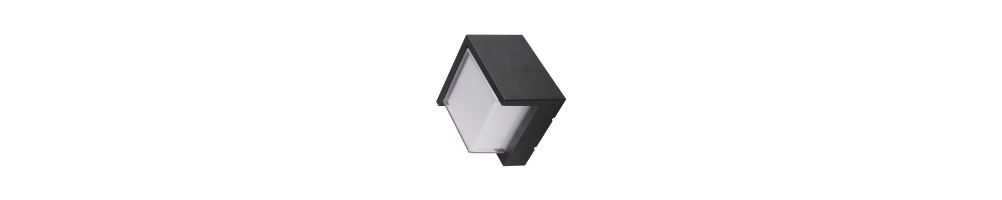 LED applique murale carré BLACK 12W 3000K 750LM AC100-240V IP65