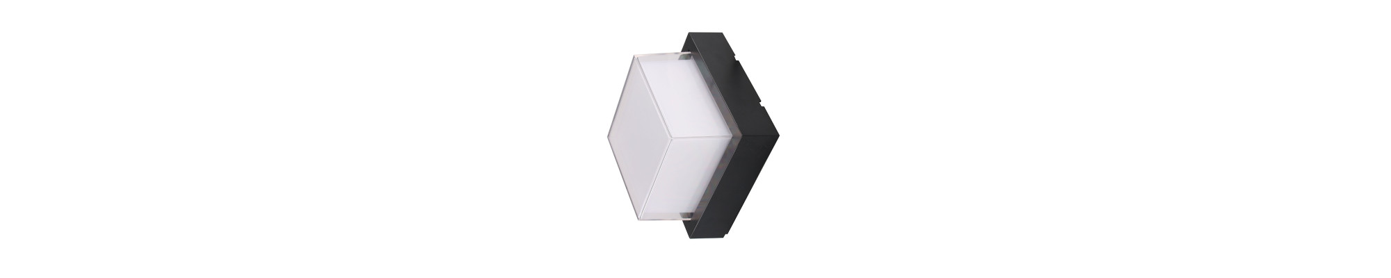 LED applique murale carré BLACK 12W 3000K 1000LM AC100-240V IP65