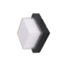 LED applique murale carré BLACK 12W 4200K 1000LM AC100-240V IP65
