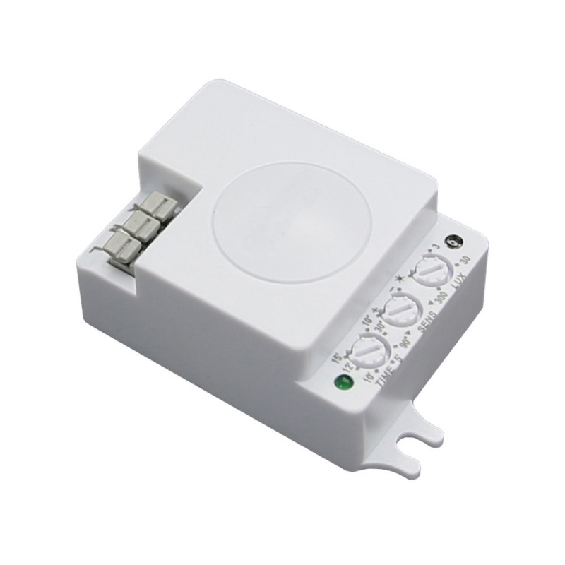 CAPTEUR MICRO-ONDES IP20 AC220-240V 5.8 Ghz D: 3-10m 180 °/300 ° Lux: 10-2000
